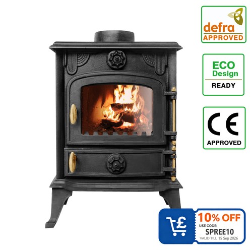 5kw multifuel stove - cast, iron