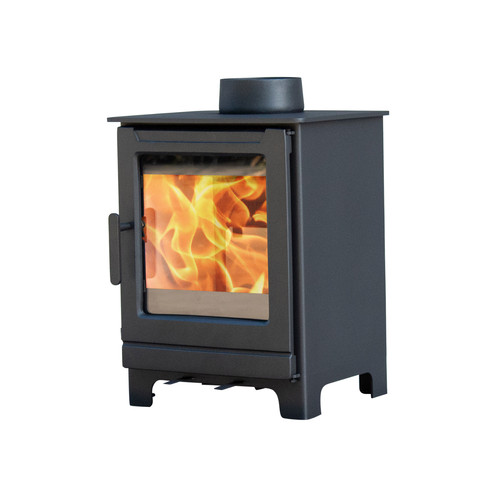 Log burner stove - log, burning