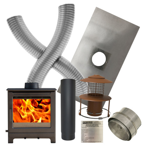 Wood burning stove 8kw - 8kw, defra