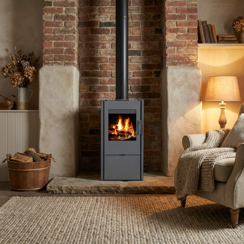 Opal 7kw steel - wood, burning