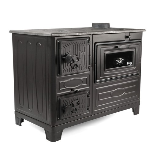 Wood stove with oven cooker - oven,,
