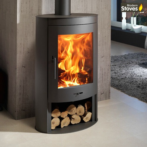 Oval curved wood burning - wood,