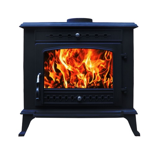 Cast iron log - burner, wood