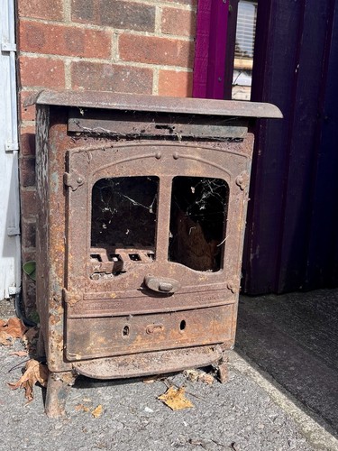 Compact vintage cast iron - cast, wood