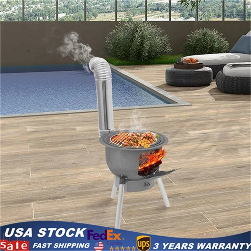 Wood burning stove - burning,