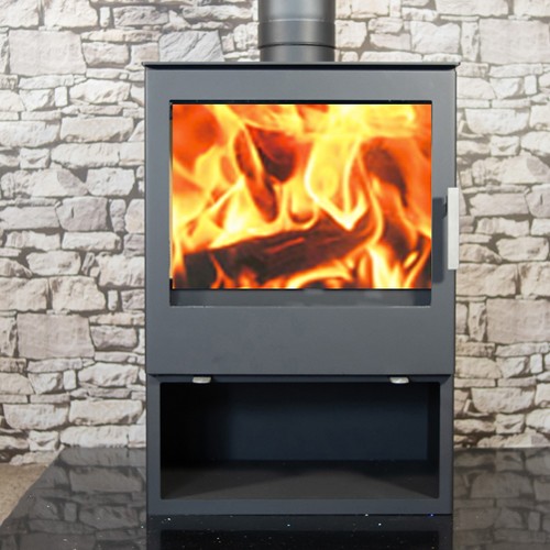 Wood burning multi fuel stove - burning,