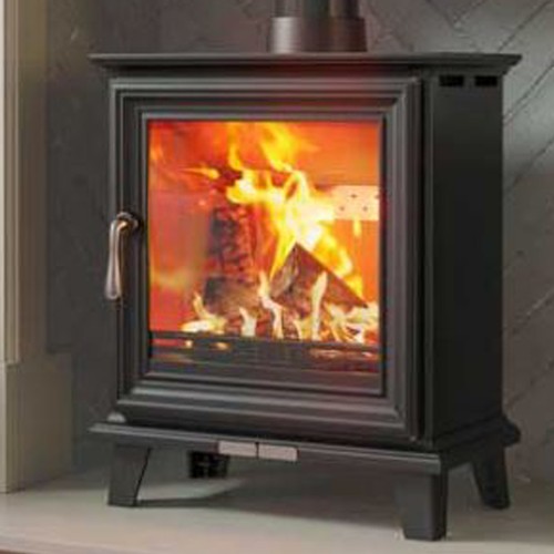 Wood burning stove - burning,